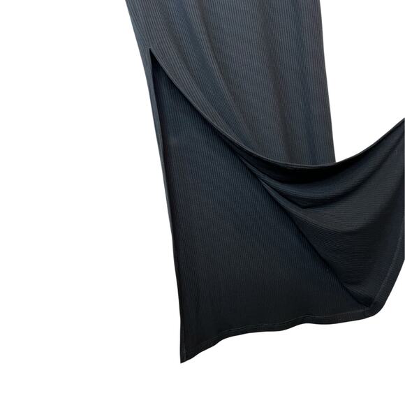 STILLWATER Did it Again Rib Dress Long Sleeve Midi Dress in Black Women’s Medium - Picture 8 of 13
